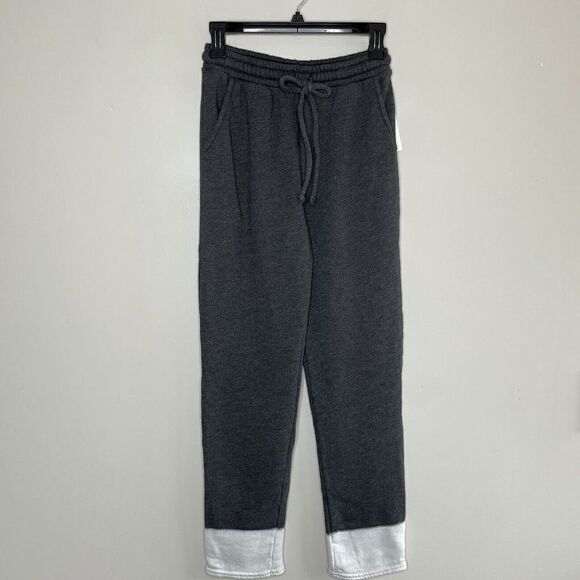 ZELLA Sweatpants Womens Small S Dip-Dye Joggers NEW Gray Cotton-Blend Athleisure - Picture 1 of 9